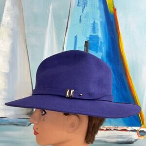 Nordstrom Fedora Purple wool felt. Made in Italy